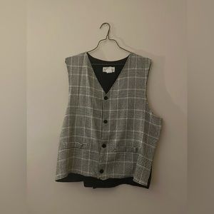 tweed vest size large